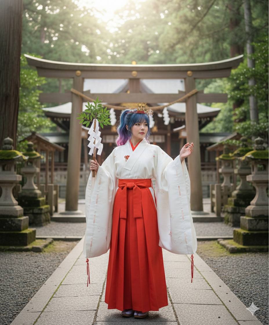 Miko shrine maiden